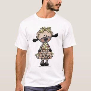 Primitieve lamsgod zegene ooi t-shirt