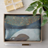 Primitieve ontkoppeling van zeemeermin en moons tissuepapier (Geschenk)