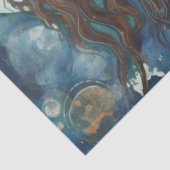 Primitieve ontkoppeling van zeemeermin en moons tissuepapier (Detail)