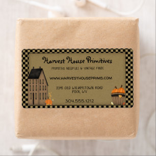 Primitieve Oogst Landelijke Landelijke Aangepast Etiket