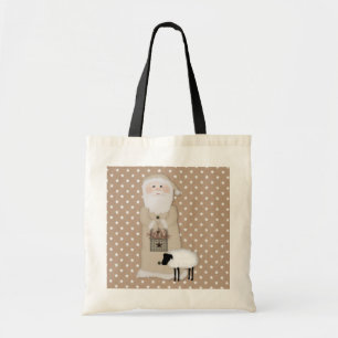 Primitieve Santa Canvas tas