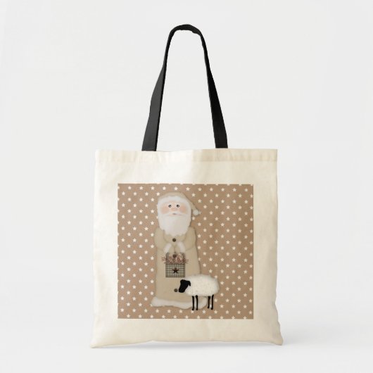 Primitieve Santa Canvas tas (Voorkant)