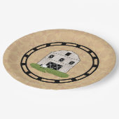 primitieve stal papieren bordje (Gekanteld)