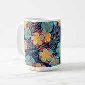 Primitieve stijl Flowers Art Mok Cup (Voorkant links)