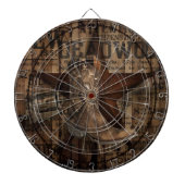 Primitieve texas lone Star Western Country Cowboy Dartbord (Voorkant)