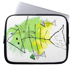 Primitieve Vis Laptop Tas