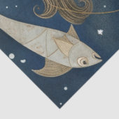 Primitieve vrouw met losse vispisserij tissuepapier (Detail)