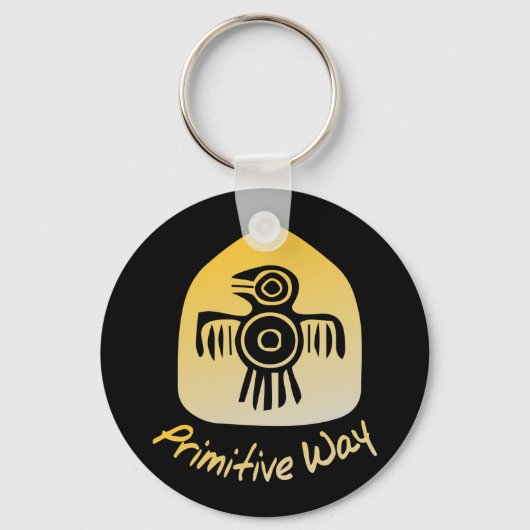 Primitieve weg sleutelhanger (Voorkant)