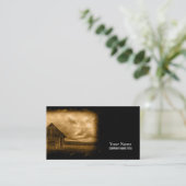 Primitieve westerne boerderij oude schuur visitekaartje (Staand voorkant)