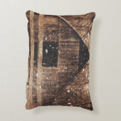 Primitieve wintersneeuwlandlandelijke oude Barn Decoratief Kussen (Achterkant (Verticaal))