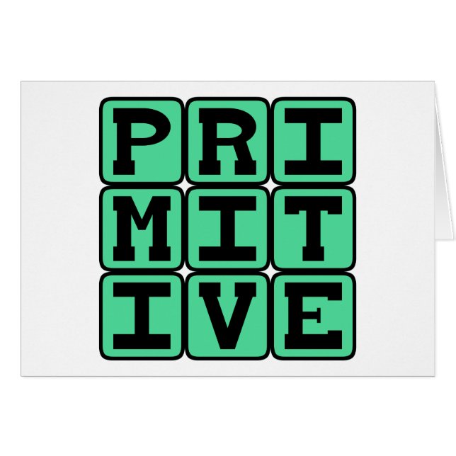 Primitif, Antiquaire (Devant horizontal)