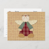 Primitive Angel Recipe Card Briefkaart (Voorkant / Achterkant)