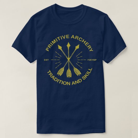 Primitive Archery Traditional  Skill Archer Archer T-shirt (Design voorkant)