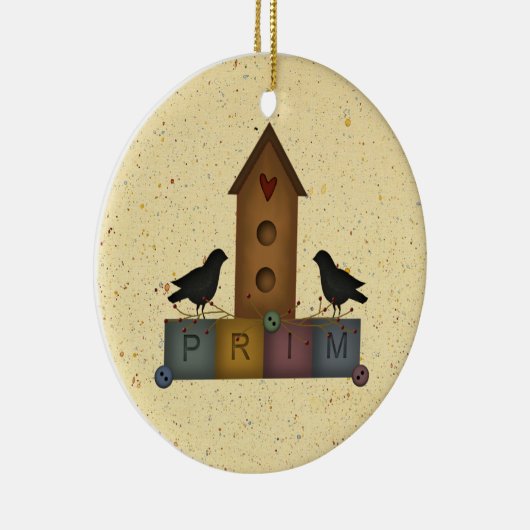 Primitive Birdhouse Ornament (Rechts)