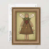 Primitive Country Angel avec carte postale Prim St (Devant / Derrière)