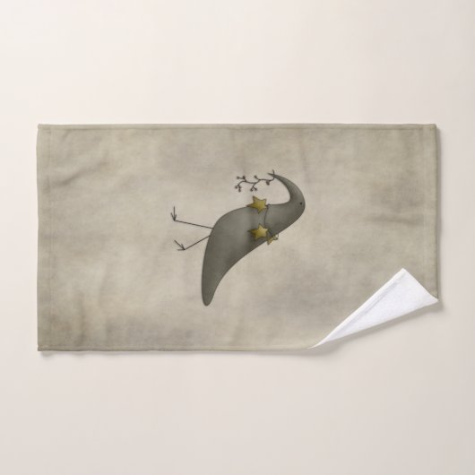 Primitive Country Design Fou À propos de Crows (Serviette à main)