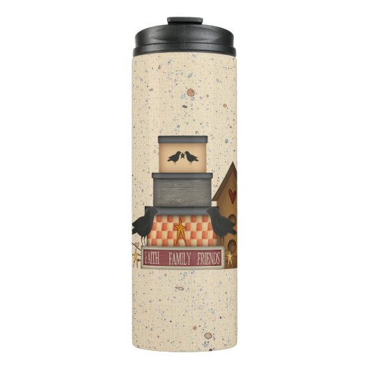 Primitive Faith Family Friends Thermal Tumbler Thermosbeker (Voorkant)