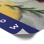 Primitive Folk Art Snowman Poster (Hoek)