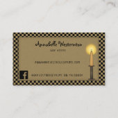 Primitive Harvest House Rustic Country Custom Visitekaartje (Achterkant)