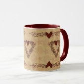 Primitive Pip Berry Heart Wreath Mug (Devant droit)