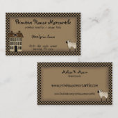 Primitive Saltbox House Visitekaartje (Voorkant / Achterkant)