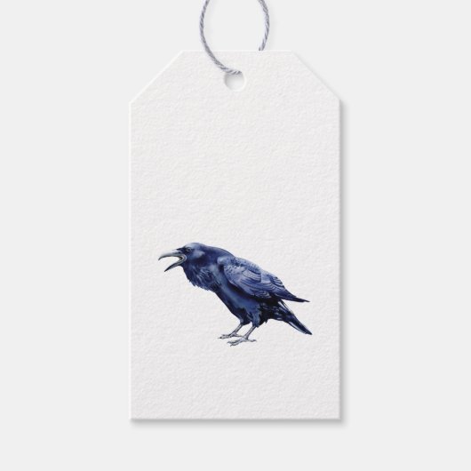 Primitive Spooky Halloween Raven Crow Autumn Herfs Cadeaulabel (Voorkant)