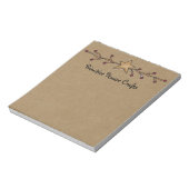 PRIMITIVE STAR & BERRIES ON KRAFT NOTE PAD NOTITIEBLOK (Gedraaid)