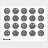 Primive Country Round Angel Stickers (Vel)