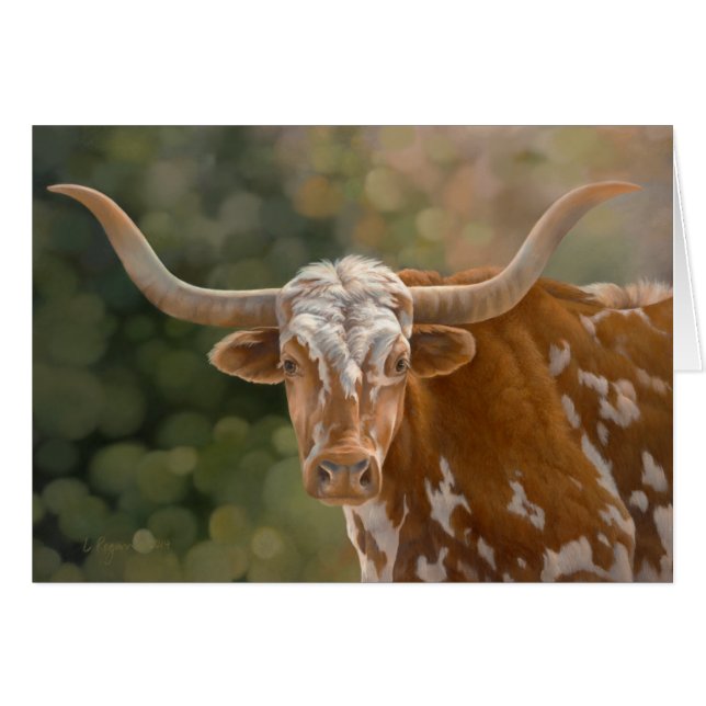 "Primo" - Texas Longhorn (Voorkant Horizontaal)