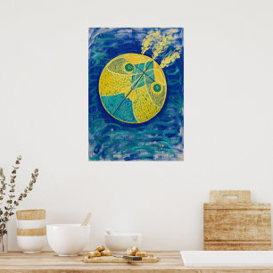 Primordial Chaos, 1906-1907, ingediend door Hilma  Poster