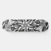 Primordiale eieren - abstracte barst zwart-wit skateboard (Horizontaal)