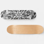 Primordiale eieren - abstracte barst zwart-wit skateboard (Horizontaal)