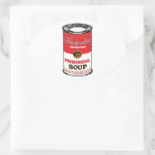 Primordiale soep ovale sticker (Tas)