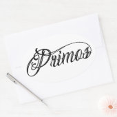 Primos Tattoo Script Sticker (Envelop)