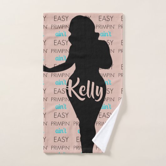 Primpin' n'est pas Easy Girly Urbain Serviette de  (Serviette à main)