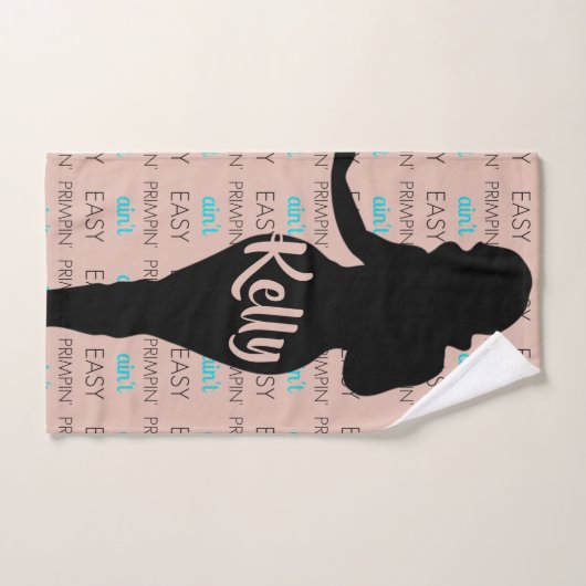 Primpin' n'est pas Easy Girly Urbain Serviette de  (Serviette à main)