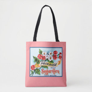 Primrose Bloemen Roze Bloemen Bloemen Krat Art Draagtas