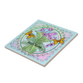 Primrose bloemen tegeltje (Zijkant)