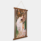 Primrose door Alphonse Mucha Hangend Wandkleed (Gebogen)