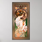 Primrose door Alphonse Mucha Poster (Voorkant)