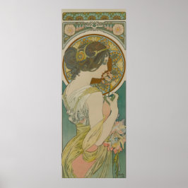Primrose door Alphonse Mucha Poster