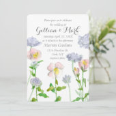 Primrose Flowers Aangepaste persoonlijke bruiloft Kaart (Staand voorkant)