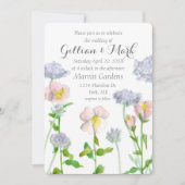 Primrose Flowers Aangepaste persoonlijke bruiloft Kaart (Voorkant)