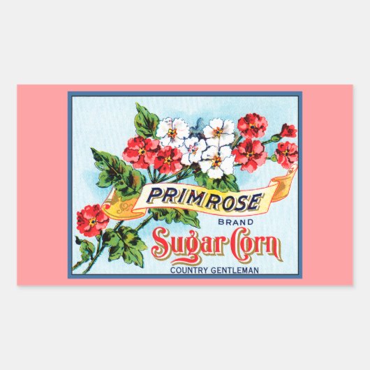 Primrose Flowers  Crate Label Art (Voorkant)