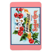 Primrose Flowers  Crate Label Art Magnet Magneet (Verticaal)