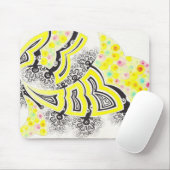 Primrose fractal-stijl design muismat (Met muis)