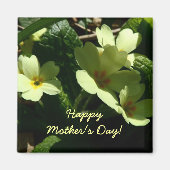 Primrose Moederdag magnet Magneet (Voorkant)