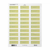 Primrose Return Address Label (Full Sheet)