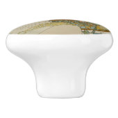 Primrose van Alphonse Mucha (1899) Keramische Knop (Zijkant)