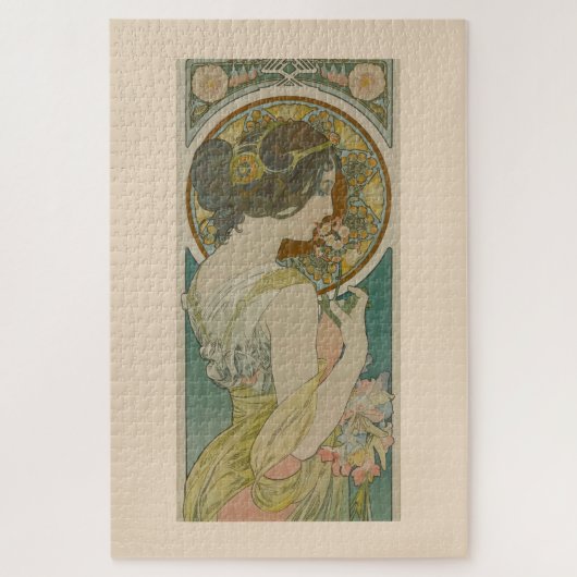 Primrose van Alphonse Mucha (1899) Legpuzzel (Verticaal)